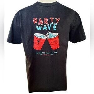 LOCAL MOTION Hawaii Party Wave Tee Shirt Men M Medium